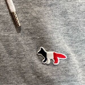 Maison Kitsune Heather Gray Hoodie